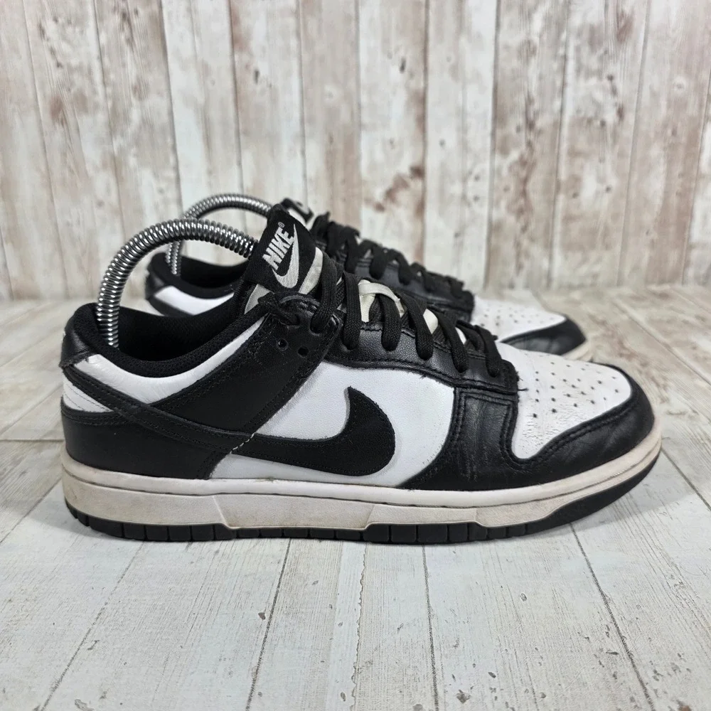 Nike Dunk Low Panda Black White Womens Sneakers DD1503-101 Size 7.5